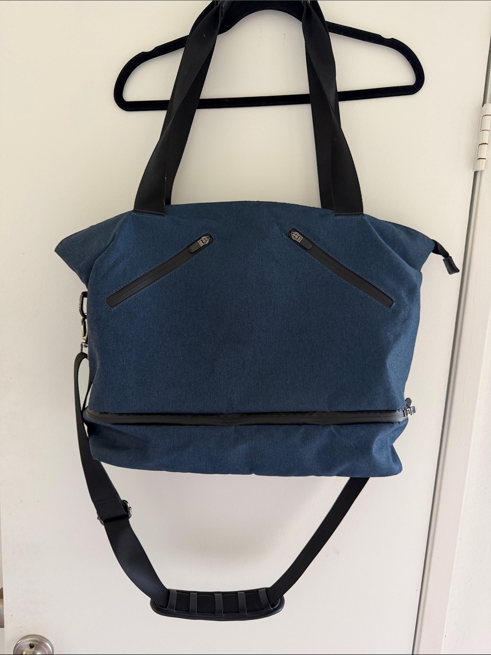 Fabletics Navy Blue Gym or Travel Bag